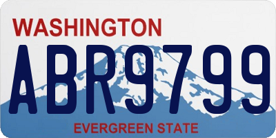 WA license plate ABR9799