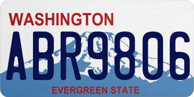 WA license plate ABR9806