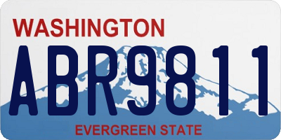 WA license plate ABR9811