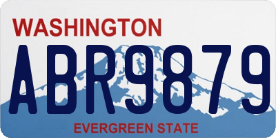 WA license plate ABR9879