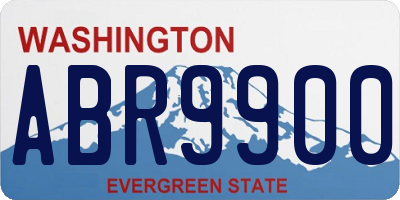 WA license plate ABR9900