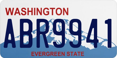 WA license plate ABR9941