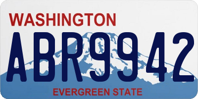 WA license plate ABR9942