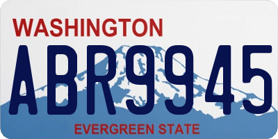 WA license plate ABR9945