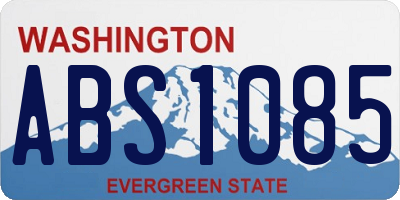 WA license plate ABS1085