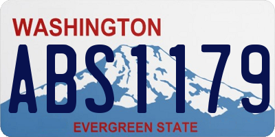 WA license plate ABS1179