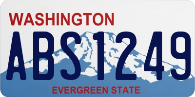 WA license plate ABS1249