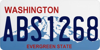 WA license plate ABS1268