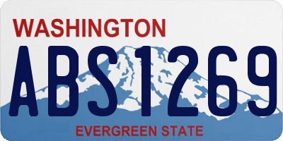 WA license plate ABS1269