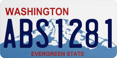 WA license plate ABS1281