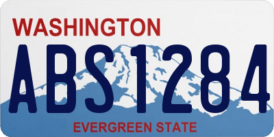 WA license plate ABS1284