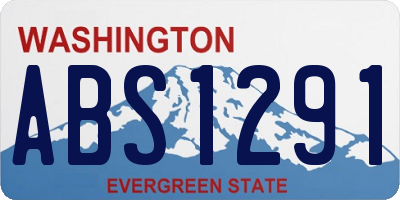 WA license plate ABS1291