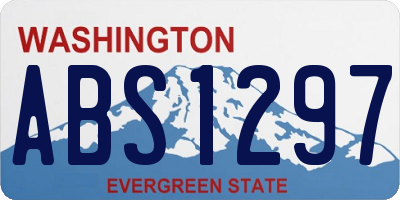 WA license plate ABS1297