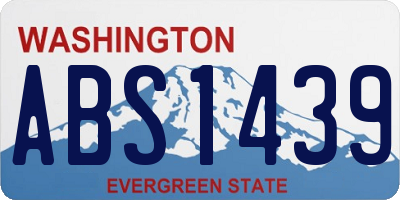 WA license plate ABS1439