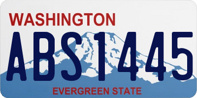 WA license plate ABS1445