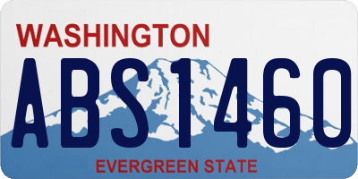 WA license plate ABS1460