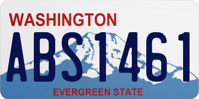 WA license plate ABS1461