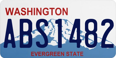 WA license plate ABS1482