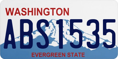 WA license plate ABS1535
