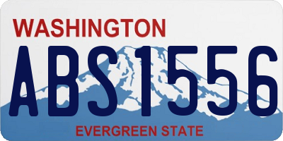 WA license plate ABS1556