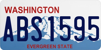 WA license plate ABS1595