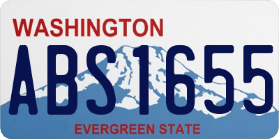 WA license plate ABS1655
