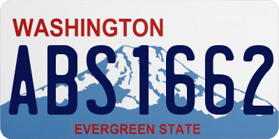 WA license plate ABS1662