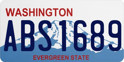 WA license plate ABS1689