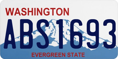 WA license plate ABS1693
