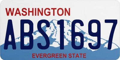 WA license plate ABS1697