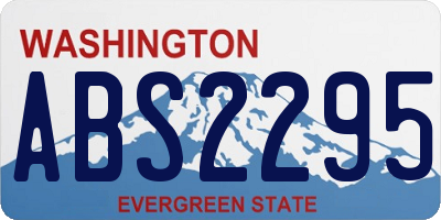 WA license plate ABS2295