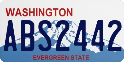 WA license plate ABS2442