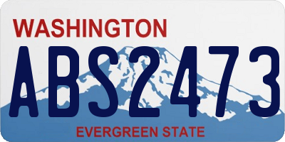 WA license plate ABS2473