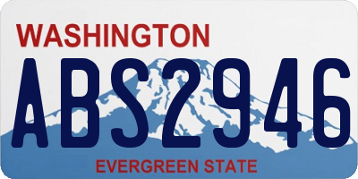WA license plate ABS2946