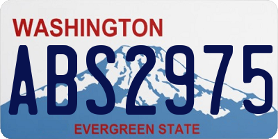WA license plate ABS2975
