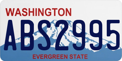 WA license plate ABS2995