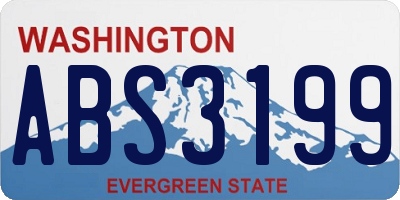 WA license plate ABS3199