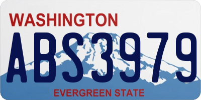 WA license plate ABS3979
