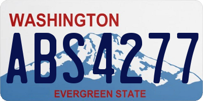 WA license plate ABS4277