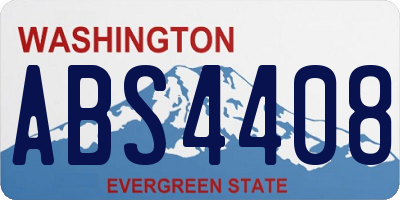 WA license plate ABS4408