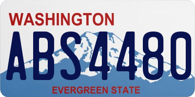 WA license plate ABS4480