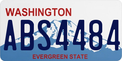 WA license plate ABS4484