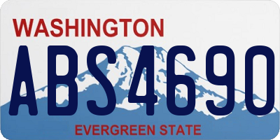 WA license plate ABS4690