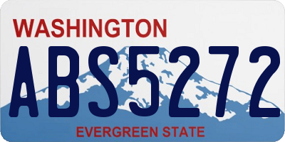 WA license plate ABS5272