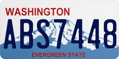 WA license plate ABS7448