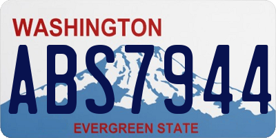 WA license plate ABS7944