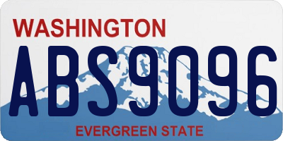 WA license plate ABS9096