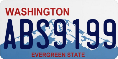 WA license plate ABS9199