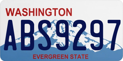 WA license plate ABS9297