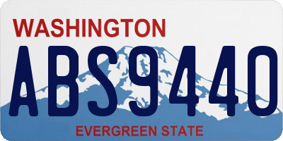 WA license plate ABS9440